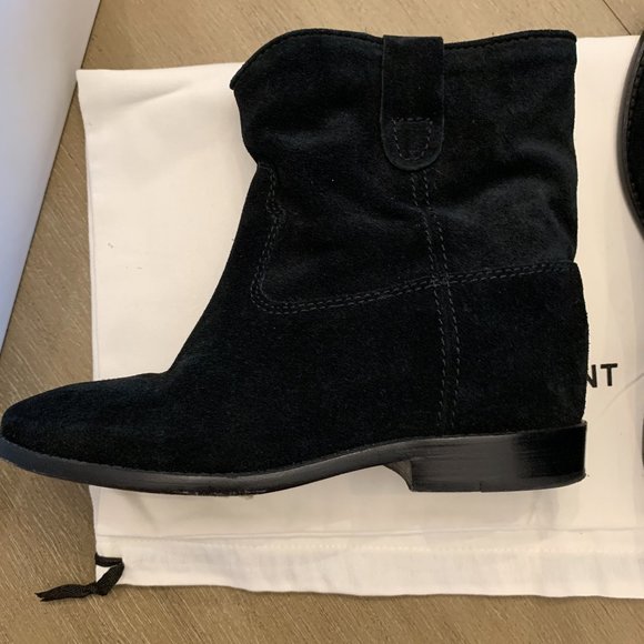 Isabel Marant Crisi Suede Ankle Boots BARELY WORN W BOX, DUSTBAG Size 35/5
